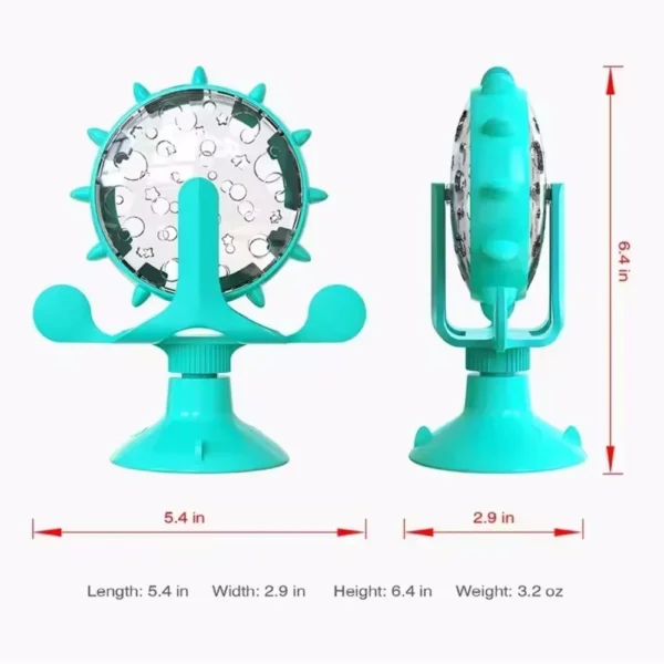 Interactive Treat Leaking Toy For Cat Small Dogs Slow Feeder Dispenser Puppy Funny Rotatable Wheel Improve IQ Kitten Accessories - Image 6