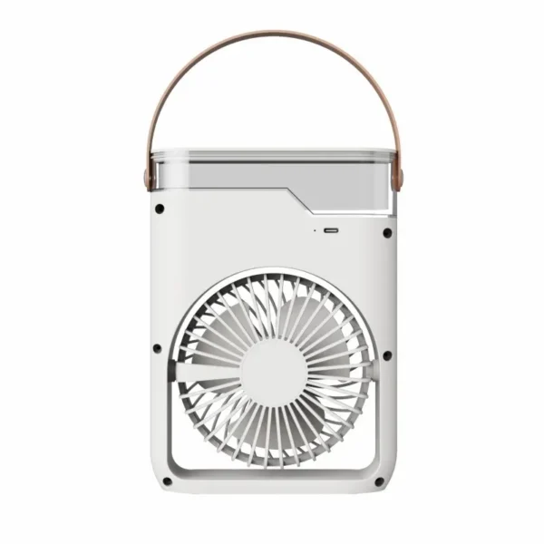 2-in-1 Mini Fan and Humidifier USB Rechargeable Cooling Mist Desk Air Conditioner Sprayer for Summer Office or Dorm - Image 6