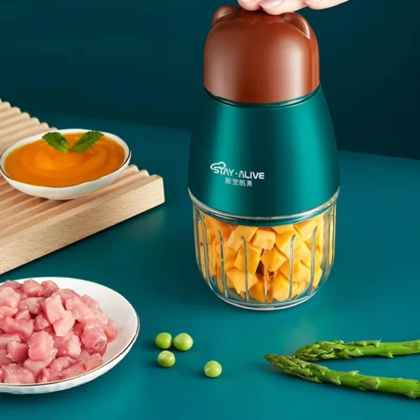 Multi-Functional Baby Food Processor, Mini Electric Meat Grinder, Household Puree Maker, Infant Rice Cereal Blender - Image 3