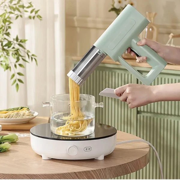 1500mAh Handheld Electric Noodle Gun Wireless Portable Auto Dough Pressing Machine 5 Molds Home Kitchen Noodle Machine 110V/220V - Image 3
