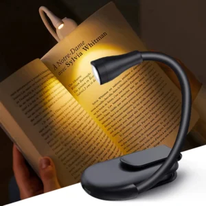 New Book Light USB Rechargeable Portable 3 Color Reading Light Book Lamp for Reading in Bed Book Lover Gifts LED BookLight