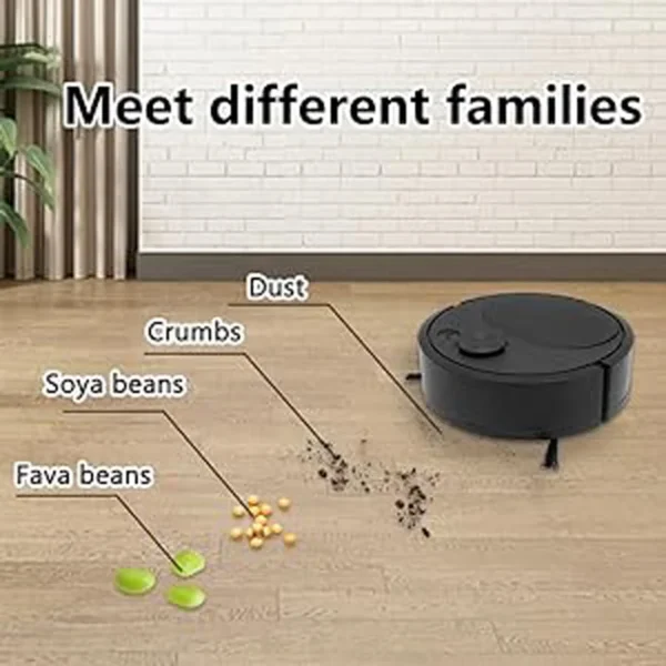 3 In1 Intelligent Sweeping Robot Vacuum Cleaner Low Noise Floor Sweeper Rechargeable Automatic Home Office Vacuum Carpet Cleaner - Image 3