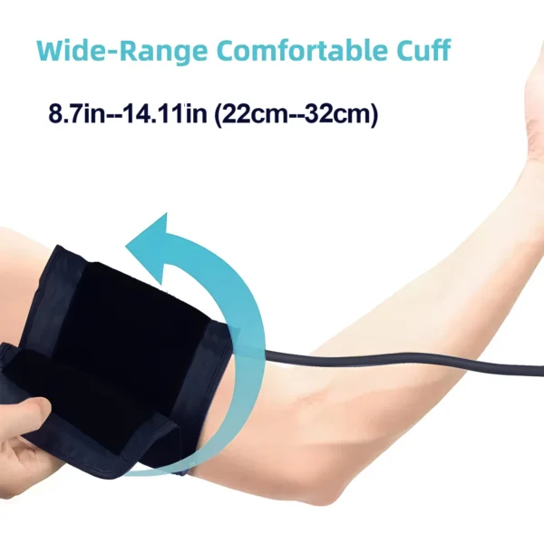 English Voice Large Display LED touch Screen Rechargeable Automatic Tonometer Arm Blood Pressure Monitor Digital Tensiometer - Image 3
