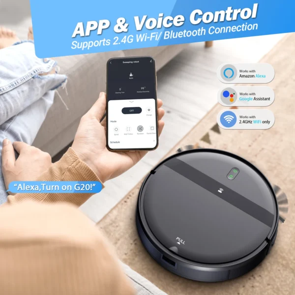 Onson Intelligent Self Cleaning Random Aspiradora Electric Wireless Automatic Sweeping Mopping Cleaning Robot Vacuums - Image 2