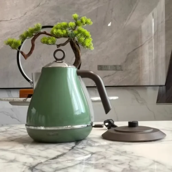 Retro Electric Kettle European Style High Aesthetic Water Boiler with Overheat Protection Stainless Steel Teapot for Home - Image 5