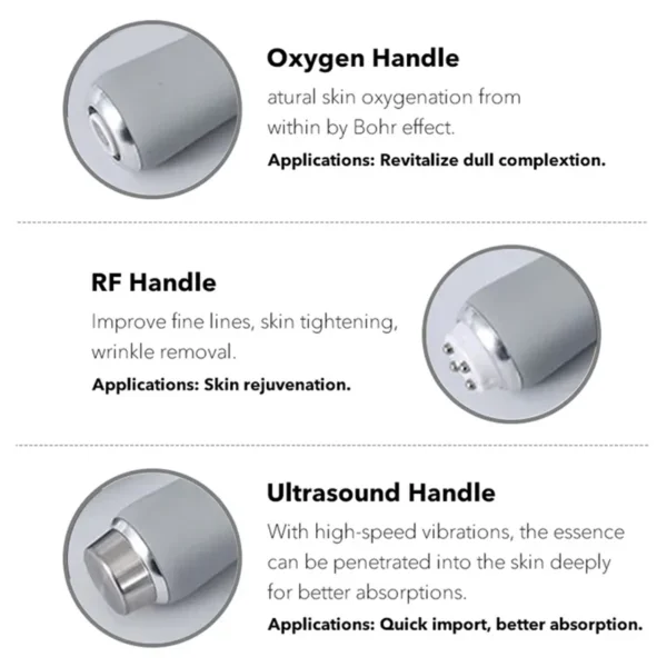 4 in 1 Facial CO2 Oxygen bubble hydro Dermabrasion Ultrasonic skin care spa equipment skin care aqua jet oxygen facial Machine - Image 5