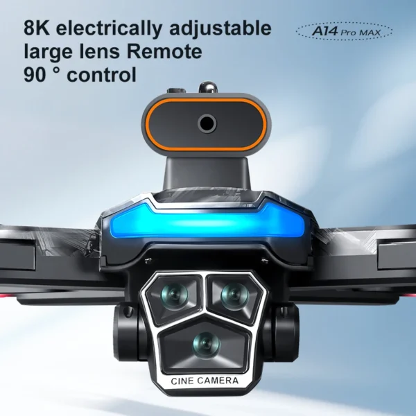 Xiaomi A14Pro Max 8K HD Three Camera GPS Brushless Optical Flow Obstacle Avoidance Foldable Quadcopter Drone Toys RC20000M New - Image 3