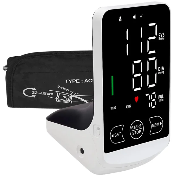 English Voice Large Display LED touch Screen Rechargeable Automatic Tonometer Arm Blood Pressure Monitor Digital Tensiometer - Image 6