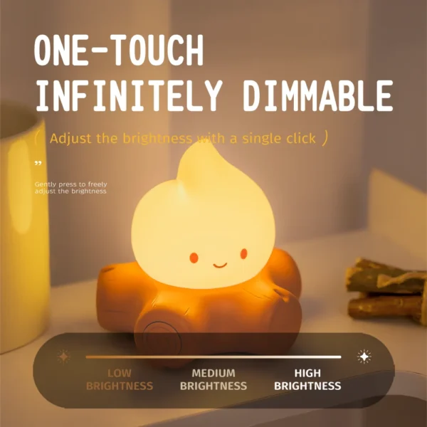 Rechargeable Cute Night Light Led Candles Table Lamp USB Minimalist Desk Bedroom Bar Room Decoration Atmosphere Mood Light - Image 4