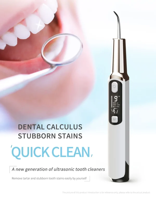 Dental Calculus Removal Ultrasonic Dental Calculus Scaler Ultrasound Dental Tartar Remover Electic Sonic Tooth Cleaner - Image 5