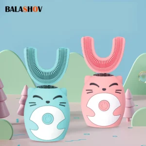 Sonic Electric Toothbrush Kids 360 Silicone U-shaped Tooth Brushes teeth Whitening Children Oral Care Cleaning Toothbrushes