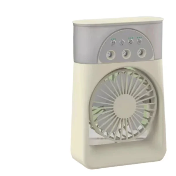 2-in-1 Mini Fan and Humidifier USB Rechargeable Cooling Mist Desk Air Conditioner Sprayer for Summer Office or Dorm - Image 5