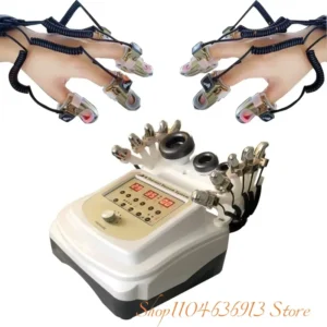 Portable Vacuum Body Massage Device with Microcurrent Galvanic Golden Finger EMS Facial Tightening And Body Heat Therapy Beauty