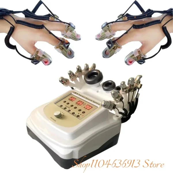 Portable Vacuum Body Massage Device with Microcurrent Galvanic Golden Finger EMS Facial Tightening And Body Heat Therapy Beauty