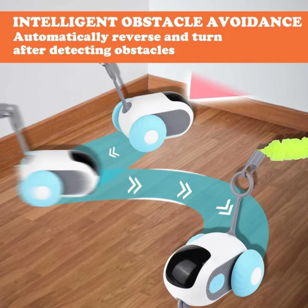 Smart Cat Toy 2 Modes Automatic Moving Remote Controlled Toy Car for Cats Dogs Interactive Playing Kitten Training Pet Supplies - Image 3
