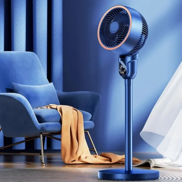 Portable Air Cooling Fan Floor Standing Silent Indoor Cooler Circulating Air Conditioner Fan for Small Room or Bedroom - Image 2