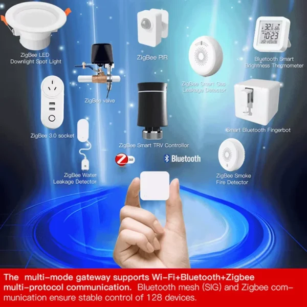 Tuya Zigbee Hub Wireless Multi Mode Gateway For Smart Home Automation for ZigBee Devices Via Smart Life tuya smart home - Image 2