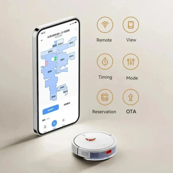 XIAOMI MIJIA Robot Vacuum Mop 3C Enhanced Version 5000Pa Big Suction Vacuum Cleaner Smart Laser Navigation Automatic Sweeper - Image 6