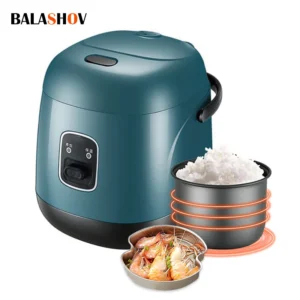 1.2L Mini Rice Cooker Multi-function Electric Rice Cooker Non-Stick Kitchen Household Small Cooking Machine Make Porridge Soup
