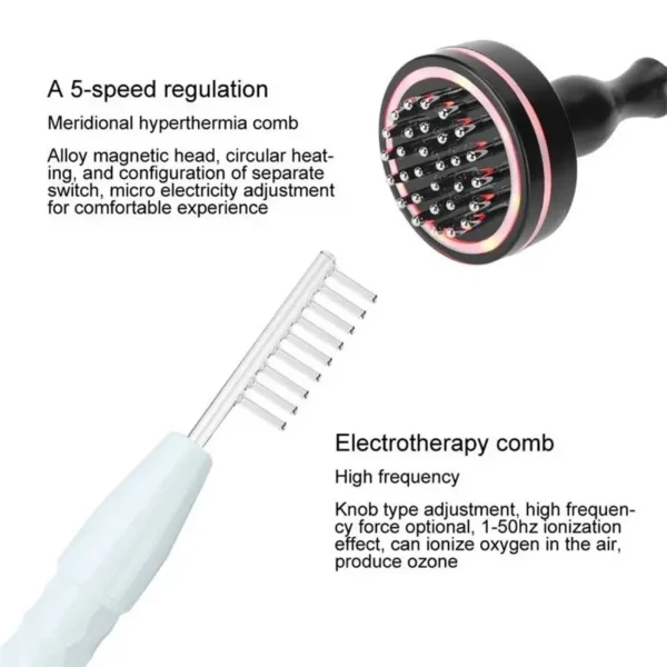 5 in 1 Hair Growth Machine Scalp Massage Devices Hair Loss Treatment Machine LED Growth Repair Root And Promote Hair Growth - Image 5