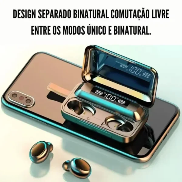 F9 Wireless Earphones Bluetooth Stereo Headphones Sport Waterproof Noise Reduction Wireless Earbuds with Mic for Lenovo Earphone - Image 5