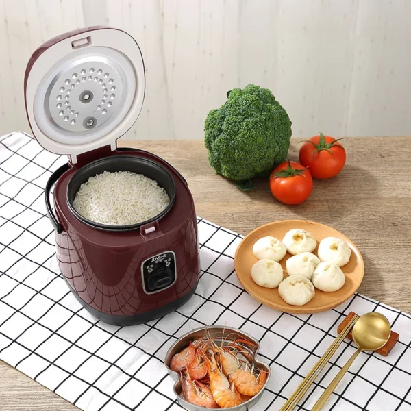 1.2L Mini Rice Cooker Multi-function Electric Rice Cooker Non-Stick Kitchen Household Small Cooking Machine Make Porridge Soup - Image 5