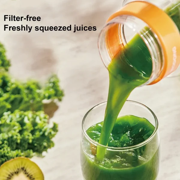 350ml Juice Maker Multifunctional Wireless Crushed Ice Portable Fruit Stirring Juicing Cup Double Glass Juicer USB Rechargeable - Image 3