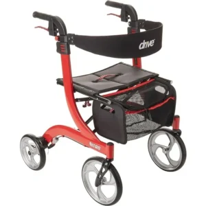 Drive Medical for RTL10266 Nitro Euro-Style 4-Wheel Rollator Walker With Seat