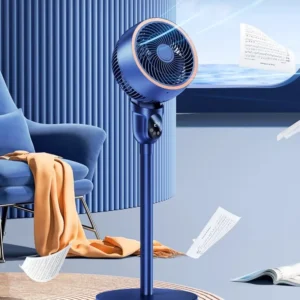 Portable Air Cooling Fan Floor Standing Silent Indoor Cooler Circulating Air Conditioner Fan for Small Room or Bedroom