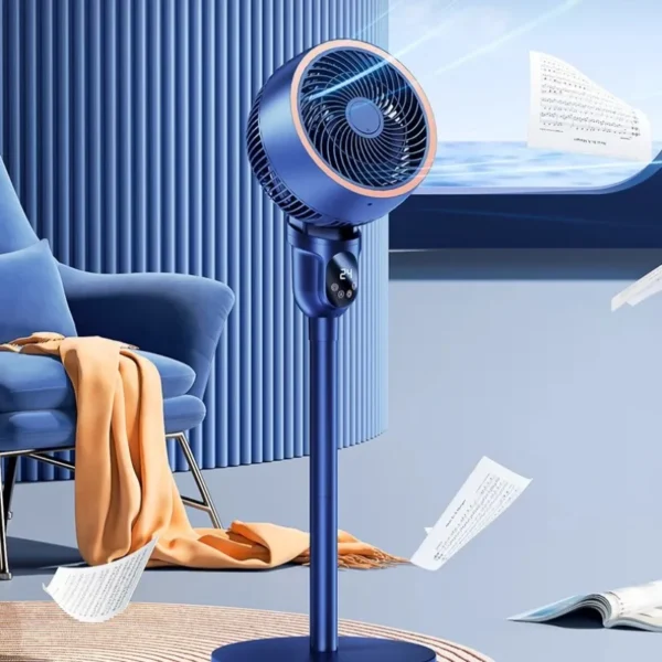 Portable Air Cooling Fan Floor Standing Silent Indoor Cooler Circulating Air Conditioner Fan for Small Room or Bedroom