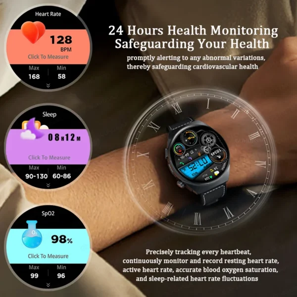 2025 New For HUAWEI 2 in 1 TWS Earphone Smart Watch Men AMOLED Bluetooth Call NFC Sports Health monitor Music Waterproof Watches - Image 5