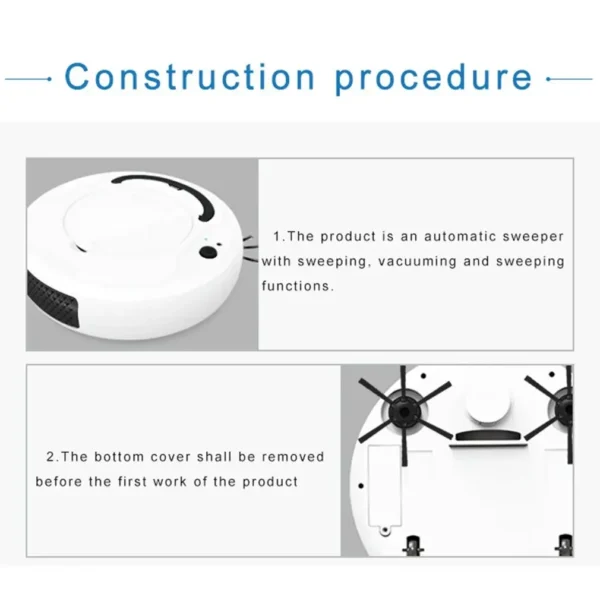 Multifunctional Smart Sweeping Robot Charging Lazy Vacuum Cleaner Small Household Cleaner Sweeping Machine Durable Dropship - Image 4