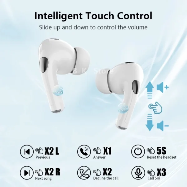 Air Pro Wireless Earbuds Bluetooth Earphones For Xiaomi iPhone Samsung ANC Wireless 5.4 Headphone Game Sports Microphone HiFi - Image 4