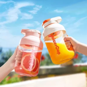 Portable Juicer, Mini Electric Juice Cup, Household Compact Fruit Blender, Wireless Smoothie Mixer, USB Rechargeable