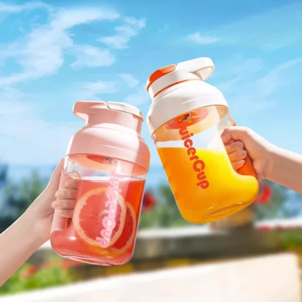 Portable Juicer, Mini Electric Juice Cup, Household Compact Fruit Blender, Wireless Smoothie Mixer, USB Rechargeable