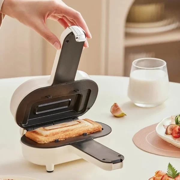 220V Hot Pressed Sandwich Machine 550W Fast Breakfast Machine Mini Home Non-stick Double sides Heating Toaster Auto Power Off - Image 4
