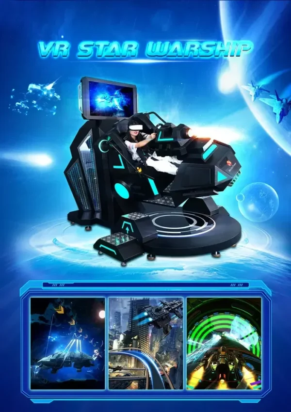 flight simulator 9d vr game machine 360 degree rotating motion platform for sale - Image 6