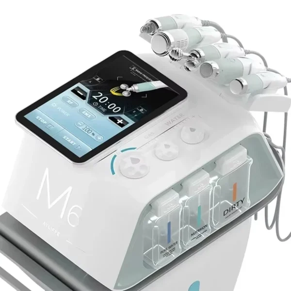 6 In 1 Oxygen Hydrofacial Machine Facial Skin Deep Cleaning Whitening Aqua Dermabrasion Black Head Removal Therapy Beauty Device - Image 2