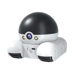 Dual lens, dual screen household 360 degree high-definition robot monitoring vehicle intelligent camera