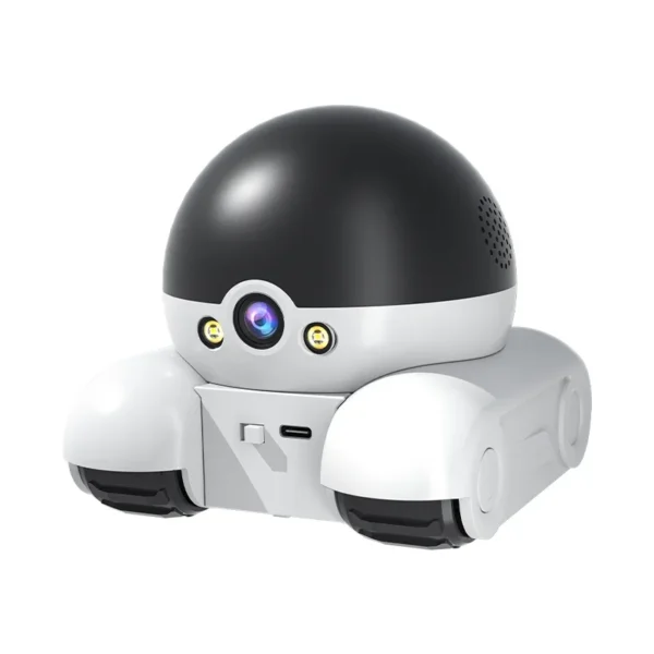 Dual lens, dual screen household 360 degree high-definition robot monitoring vehicle intelligent camera