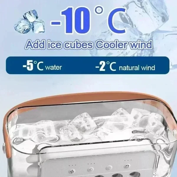 2025 New Portable Fan Air Conditioners USB Electric Fan LED Night Light Water Mist Fun 3 In 1 Air Humidifie For Home - Image 2