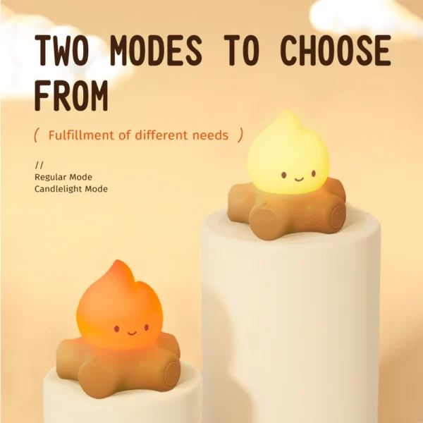 Rechargeable Cute Night Light Led Candles Table Lamp USB Minimalist Desk Bedroom Bar Room Decoration Atmosphere Mood Light - Image 5