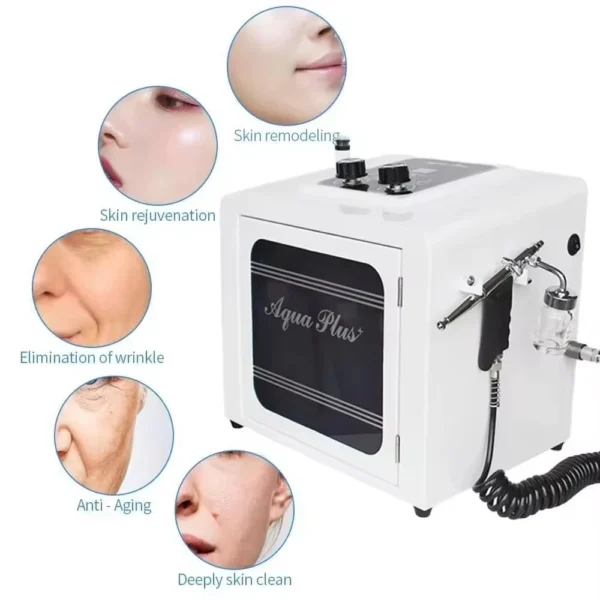 Máquina Facial 2 en 1 para limpieza profunda de la cara, dispositivo de dermoabrasión con pulverización de oxígeno y agua-2025 - Image 2