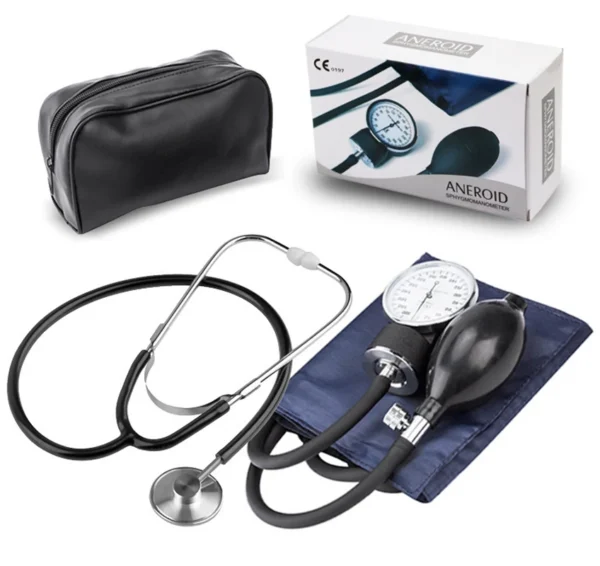 AJC Arm Blood Pressure Monitor Diastolic Sphygmomanometer Doctor Stethoscope Tensiometer blood pressure Cuff Health Monitor