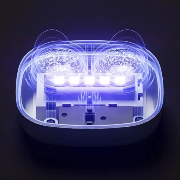 Contact Lenses Cleaner Portable Fully Automatic Protein Ultrasonic Cleaning Machine Contact Lenses Case with Removable Box - Image 6