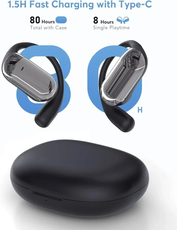 UYUXIO Real Time Translator Headphones AI Language Translation Earbuds 144 Languages & Accents 3 in 1 OWS Ear Buds for Business - Image 5
