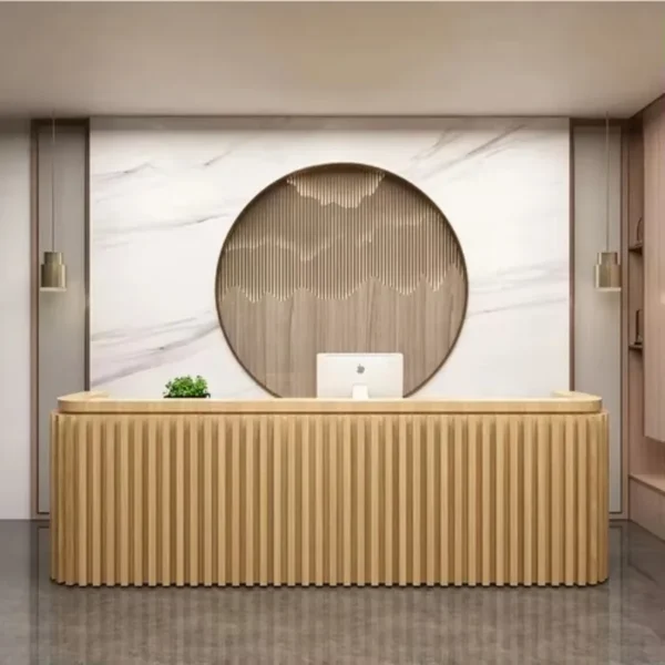 Luxury Salon Reception Desk Office Check Out Spa Information Nail Simple Reception Desk Modern Bancone Reception Bar Furniture - Image 2