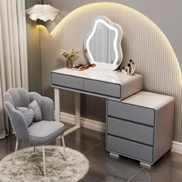 Mobile Makeup Dressing Table Study White Living Room Luxury Bedroom High End Tocador beauty Furniture - Image 2