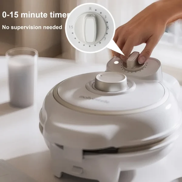 220V Multifunctional Sandwich Maker Mini Electric Pancake Maker Timer Egg Waffle Maker Egg Roll Machine Quick Breakfast Machine - Image 3