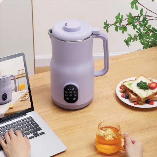 2L Electric Juicer Large Capacity Soy Milk Machine Wall Breaking Machine Heating Cooking Rice Paste Machine Auto Keep Warm 1000W